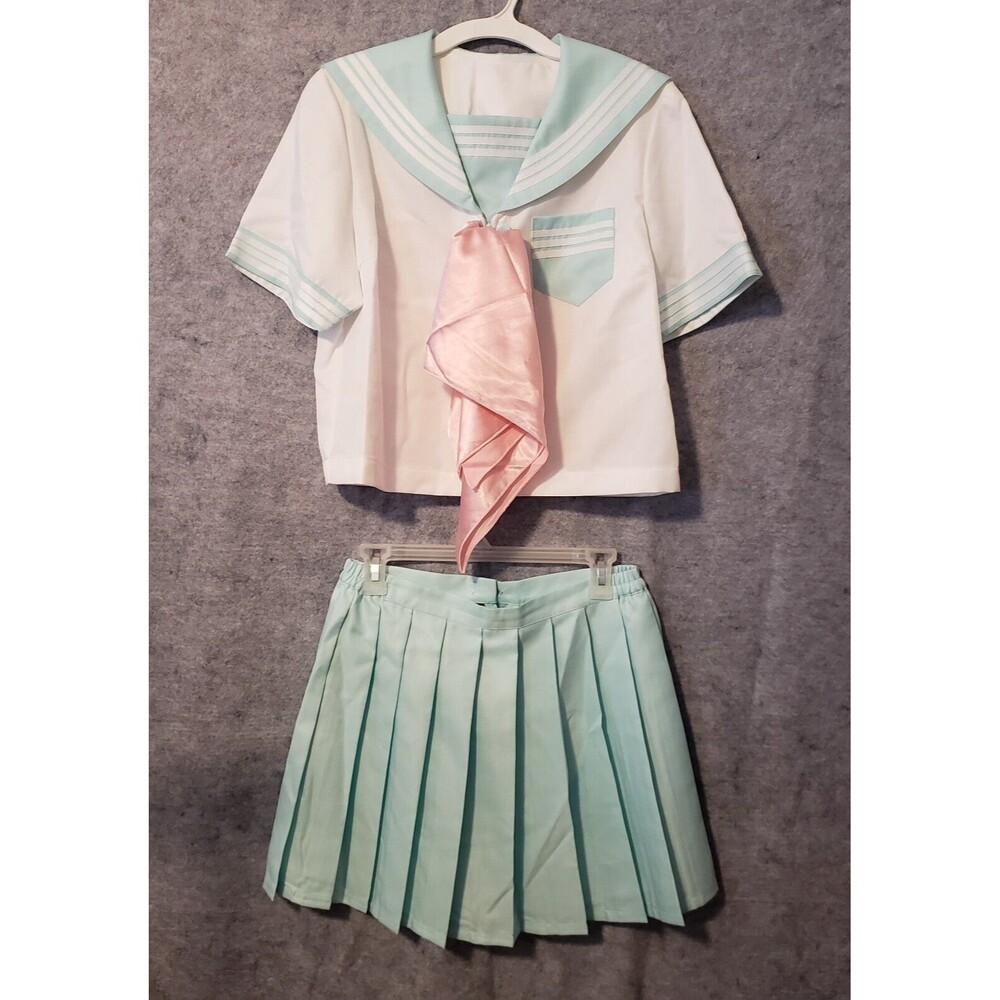 Sailor Moon Costume Women's Medium 3 Piece Top Skirt Cosplay Halloween  Anime